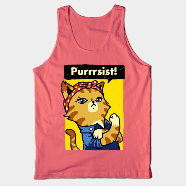 Purrrsist! Tank Top by vo_maria